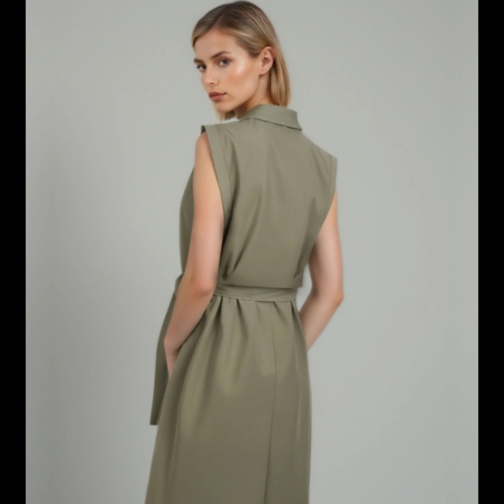 Newyork And Company Brand New Sleeveless Trench Sz XXL - Picture 2 of 2
